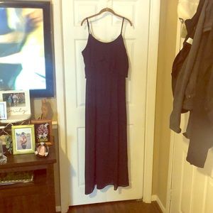 Navy chiffon dress
